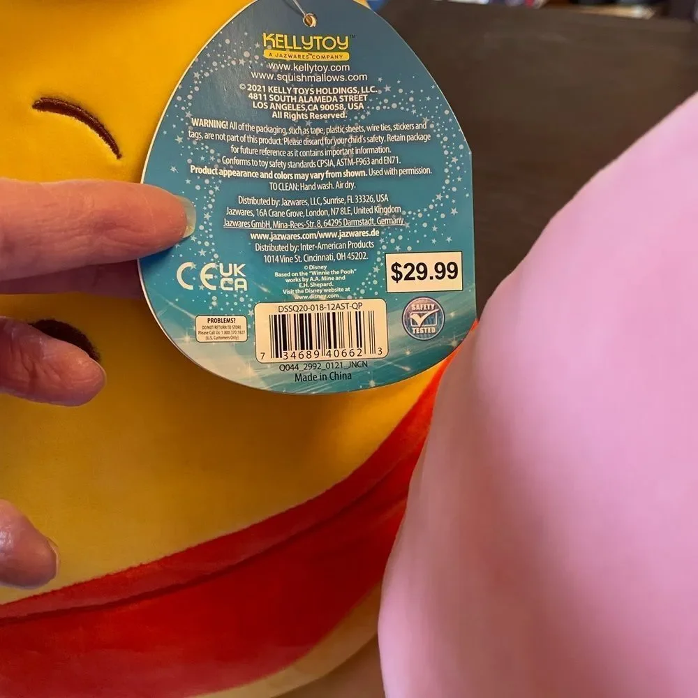 Winnie The Pooh and Piglet Disney Squishmallow Plushes
